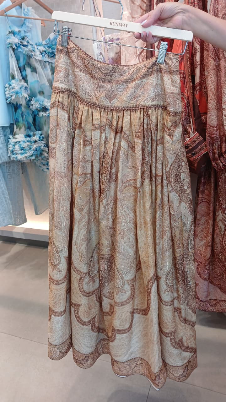 Wanderlust Maxi Skirt — Tapestry Mustard Multi — Zimmermann