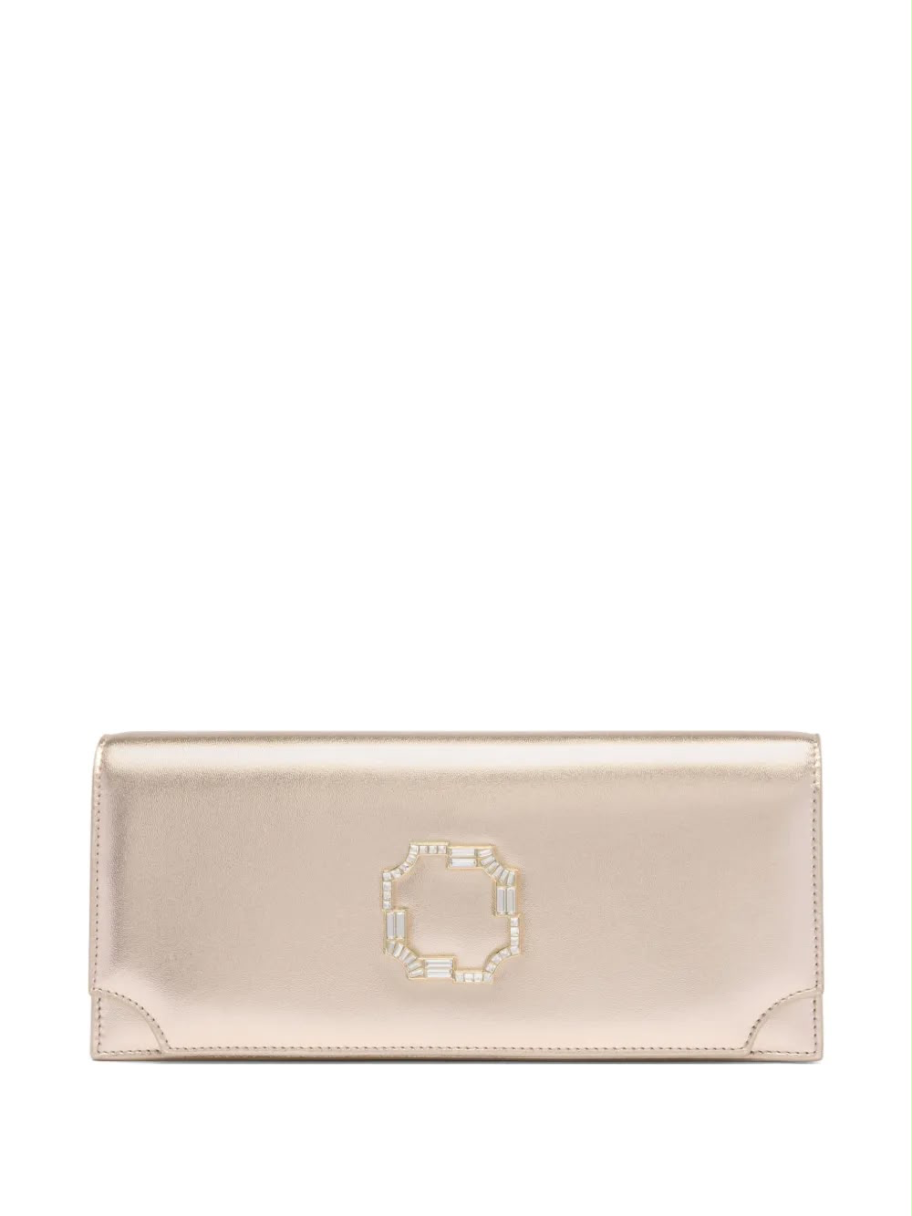 Vivien Clutch — Champagne Metallic Leather, main image