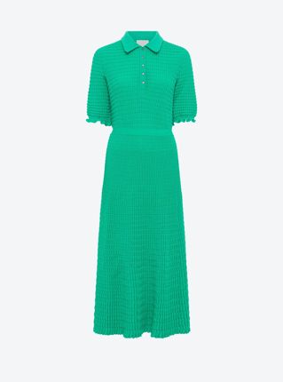 Long Dress in Origami Knit — Seychelles, main image