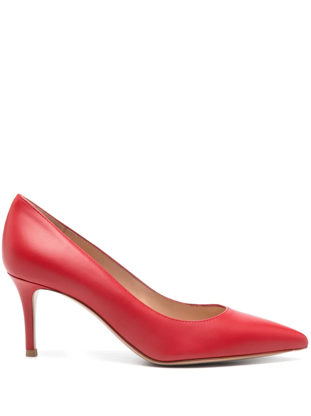 Gianvito 85 Leather Pumps — Tabasco Red, main image