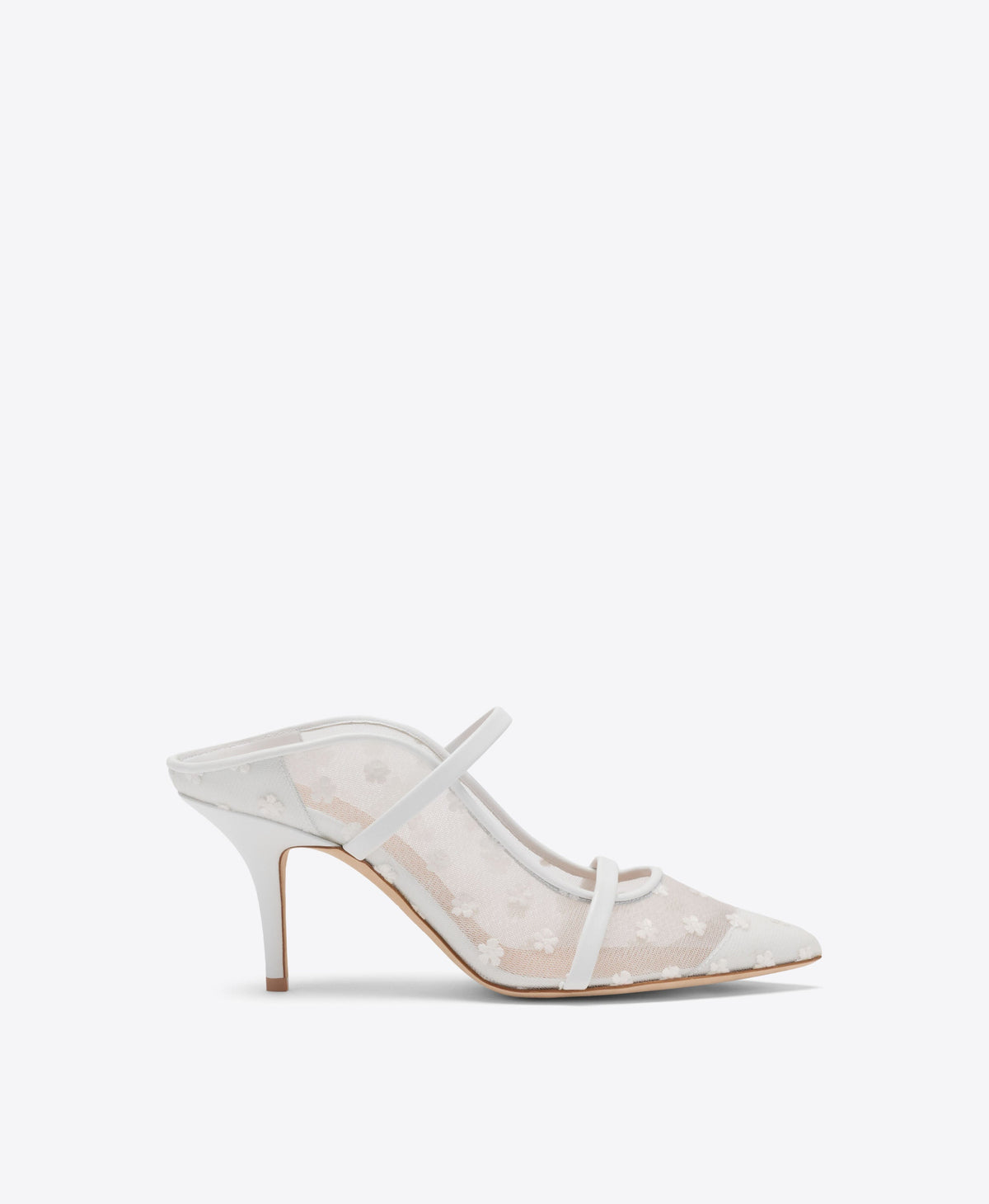 Maureen 70 — White Floral Mesh, main image