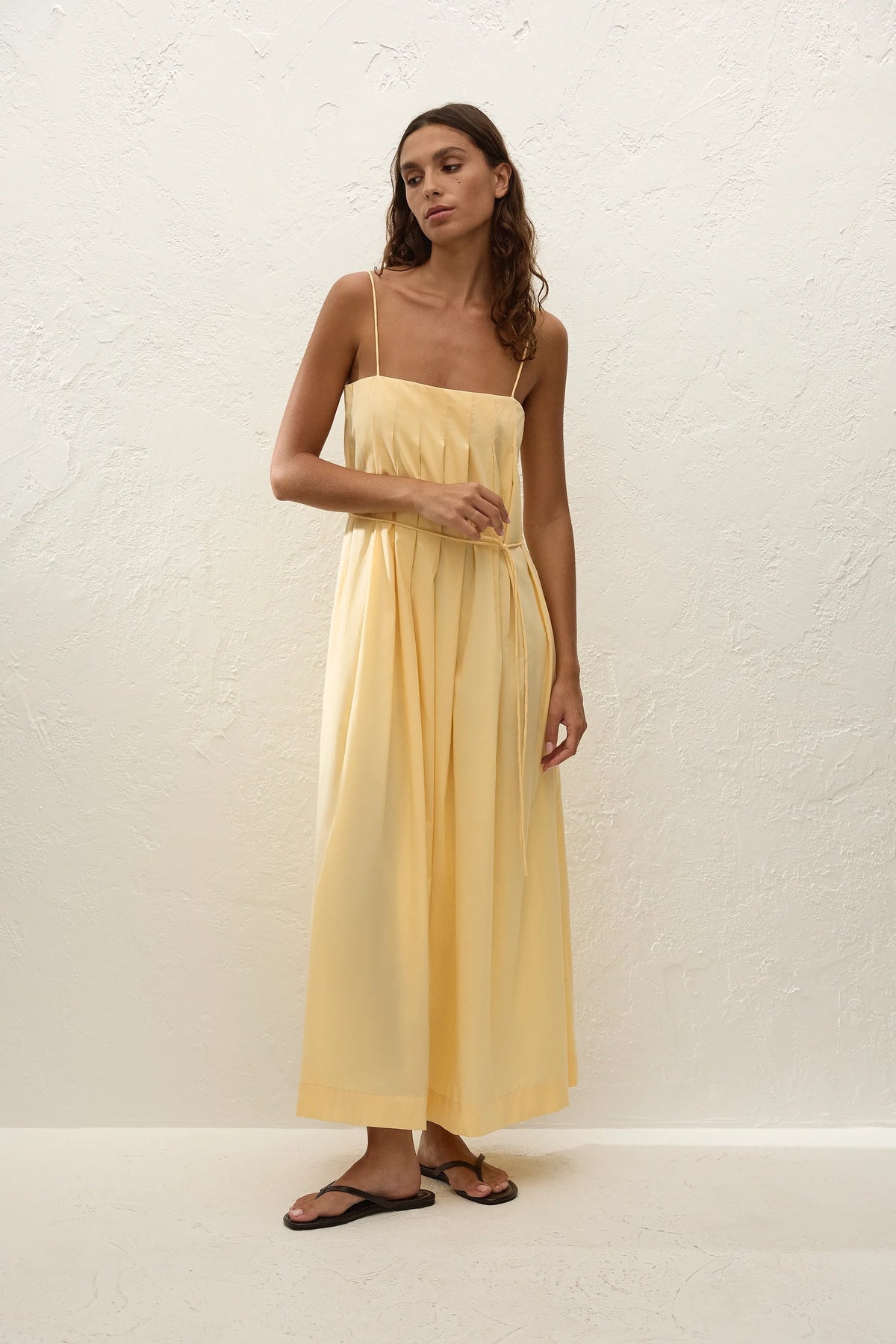 Lopez Midi Dress — Banana, main image